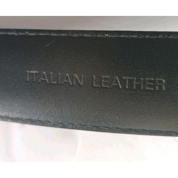 Polo Ralph Lauren Belt Sz 42  Italian Leather Black Dress Work Belt 2113620-001 - Picture 5 of 11